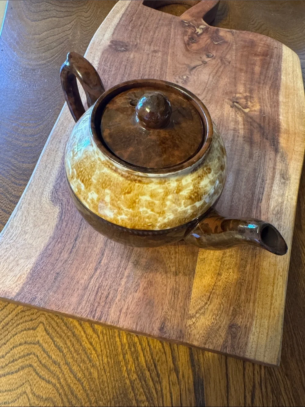 VTG Arthurwood Ceramic Teapot with Amber Glaze